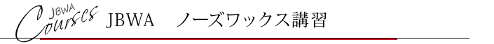 JBWAノーズワックスコース